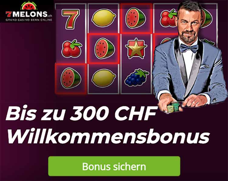7Melons.ch Bonus für Schweizer Casinospieler
