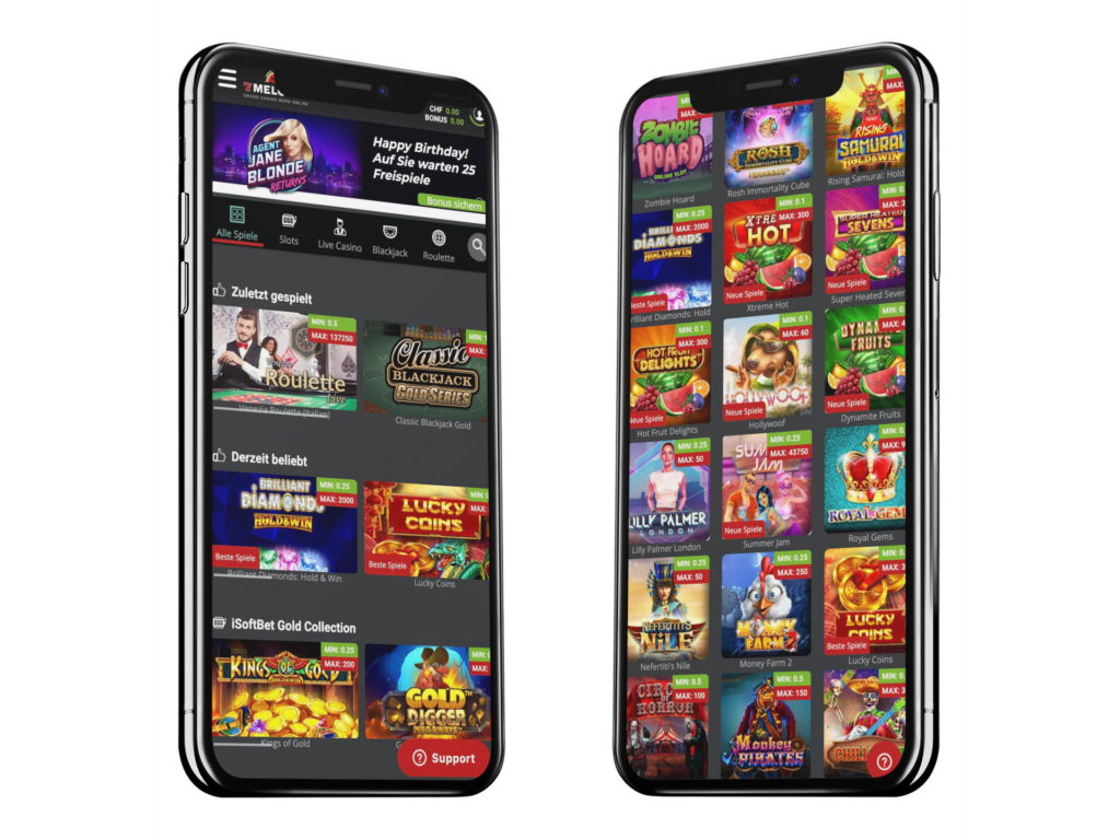 Mobile Screenshot Casinos ohne Limit 