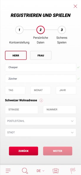 Jackpots Registrierung 2